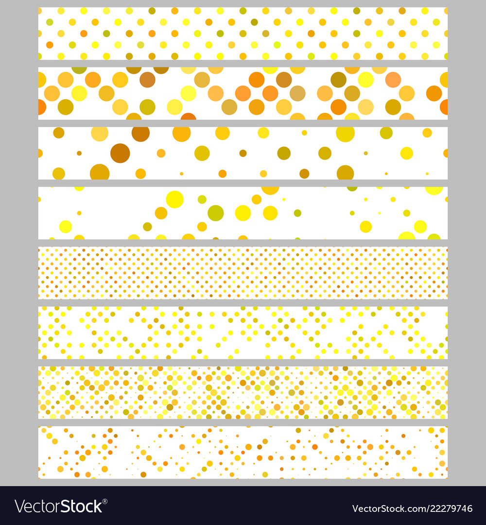 Color abstract dot pattern rectangular web banner
