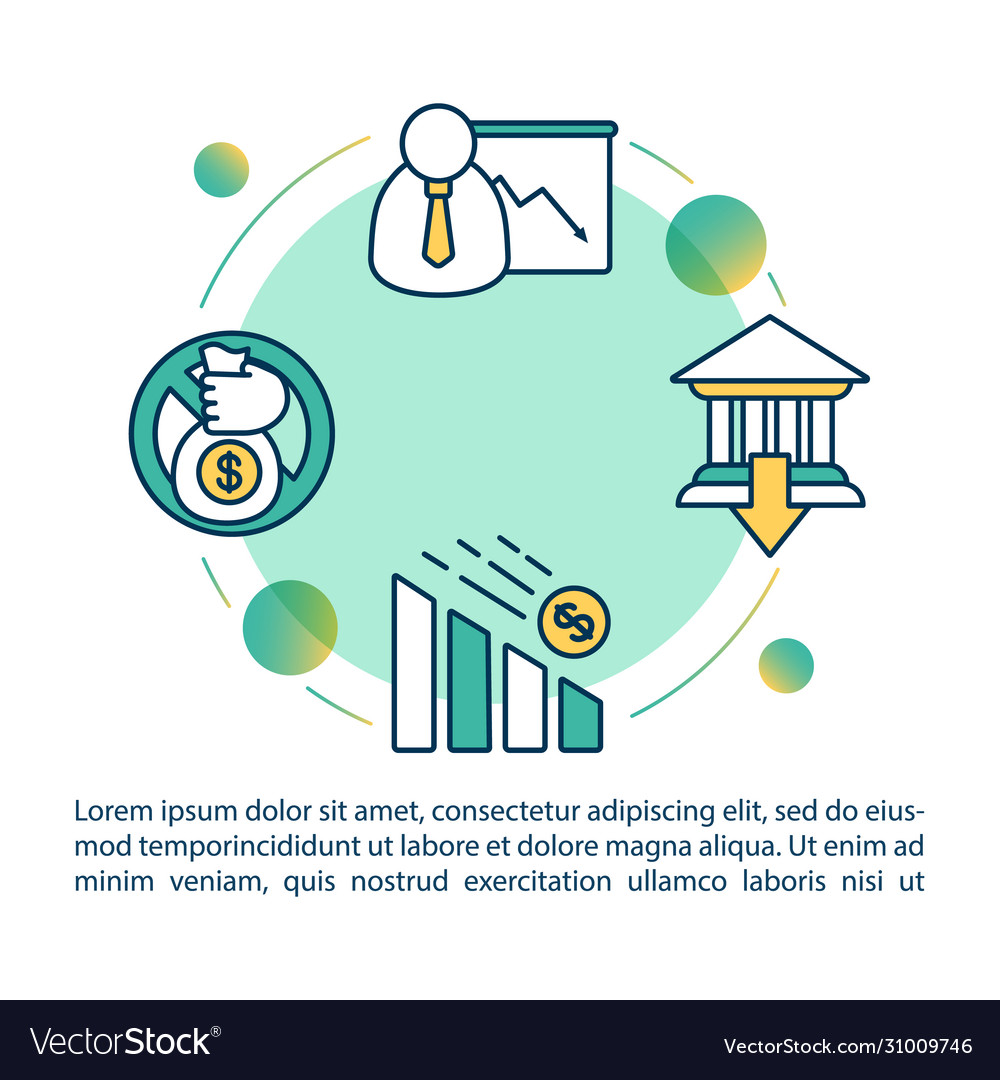 Default concept icon with text ppt page template vector image Default concept icon with text ppt page template