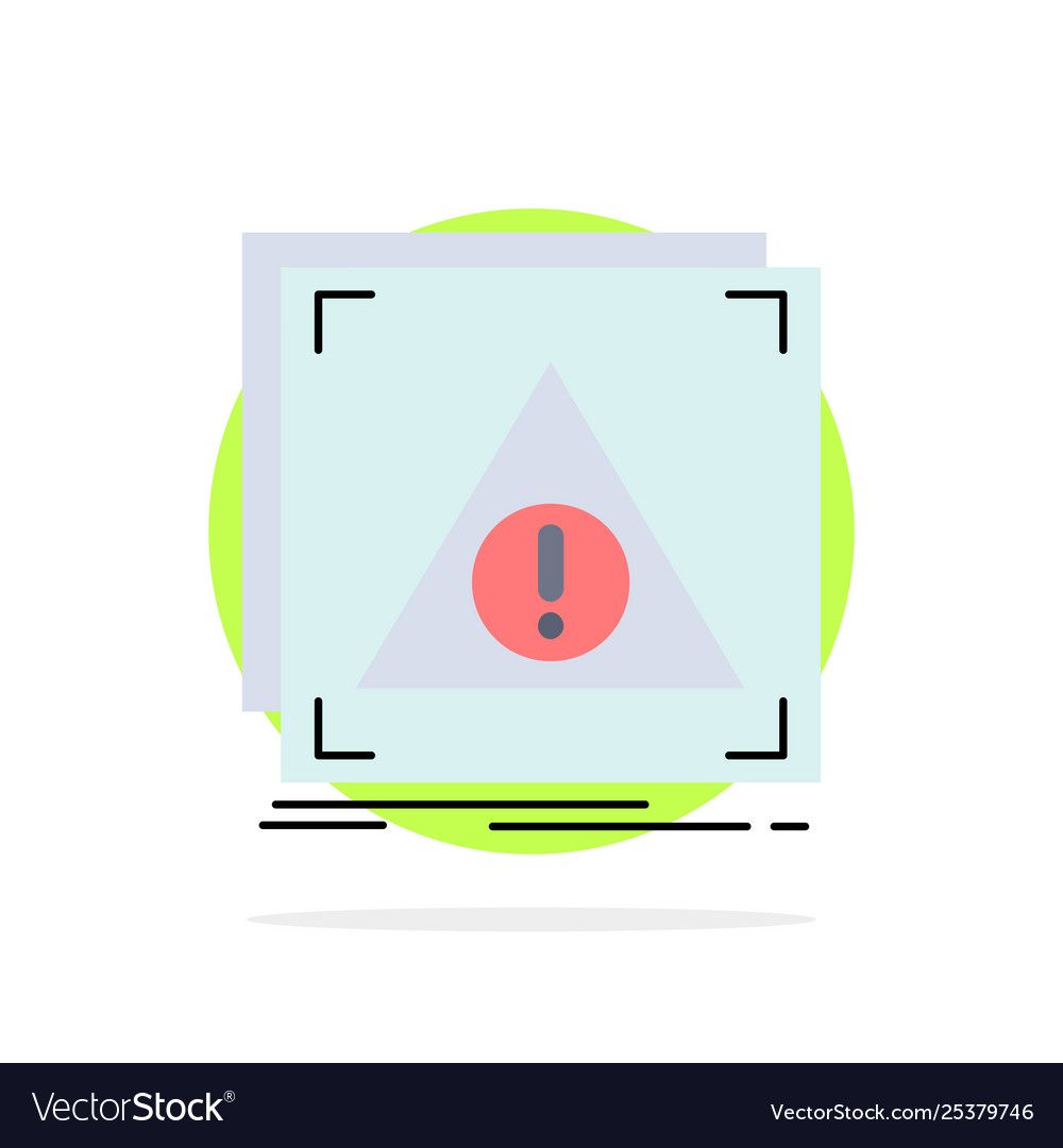 Error application denied server alert flat color vector image Error application denied server alert flat color