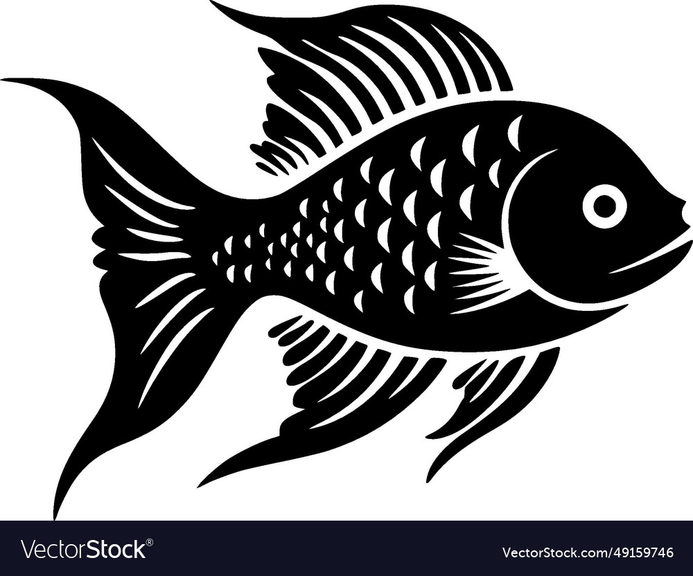 Fish - minimalist and simple silhouette