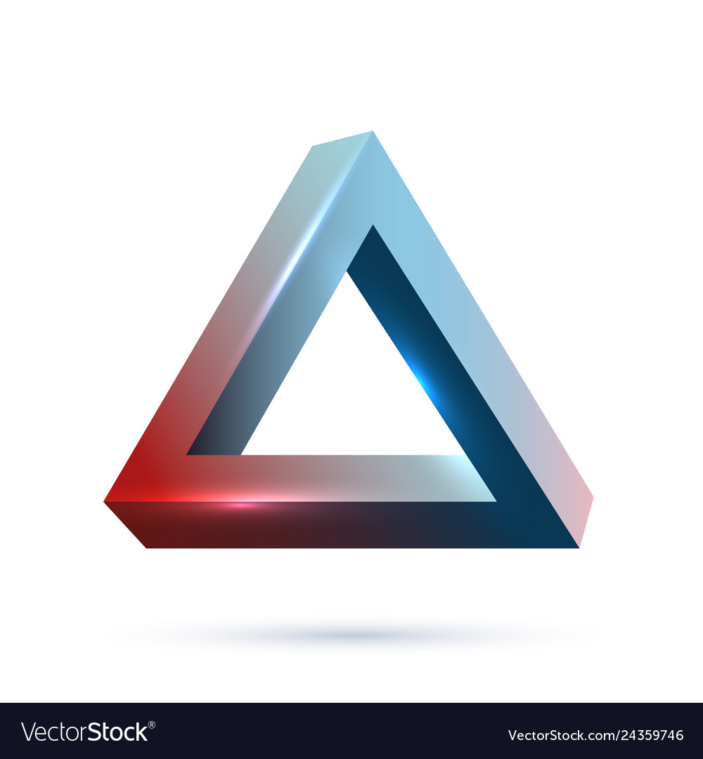Impossible geometry object 3d realistic