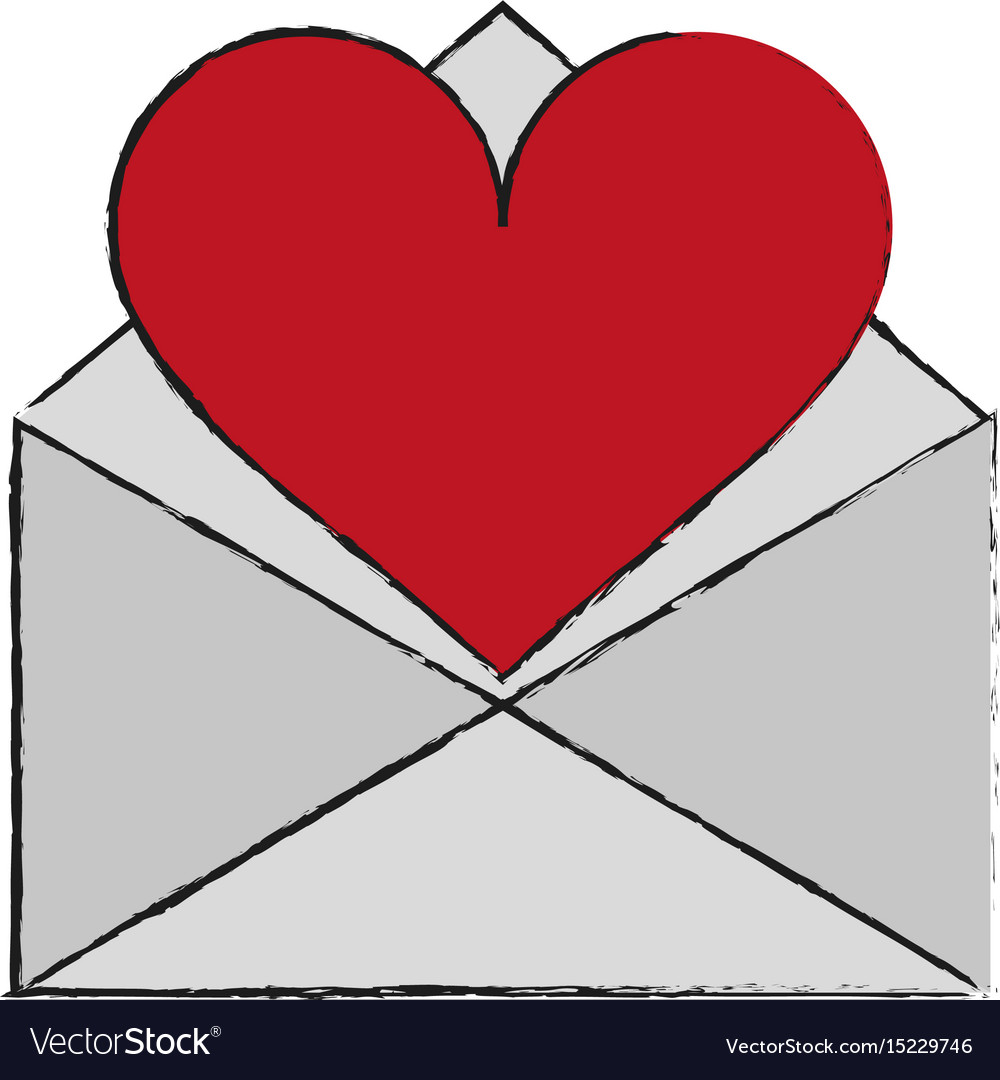 Letter heart draw