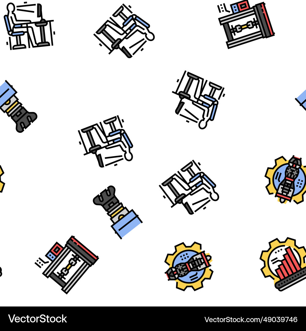 Mechanical technology engineer seamless – Royalty-Free Vector | VectorStock