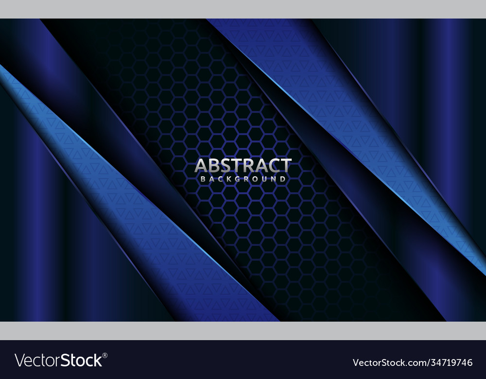 Modern dark blue with overlap layer texture Vector Image Modern dark blue with overlap layer texture