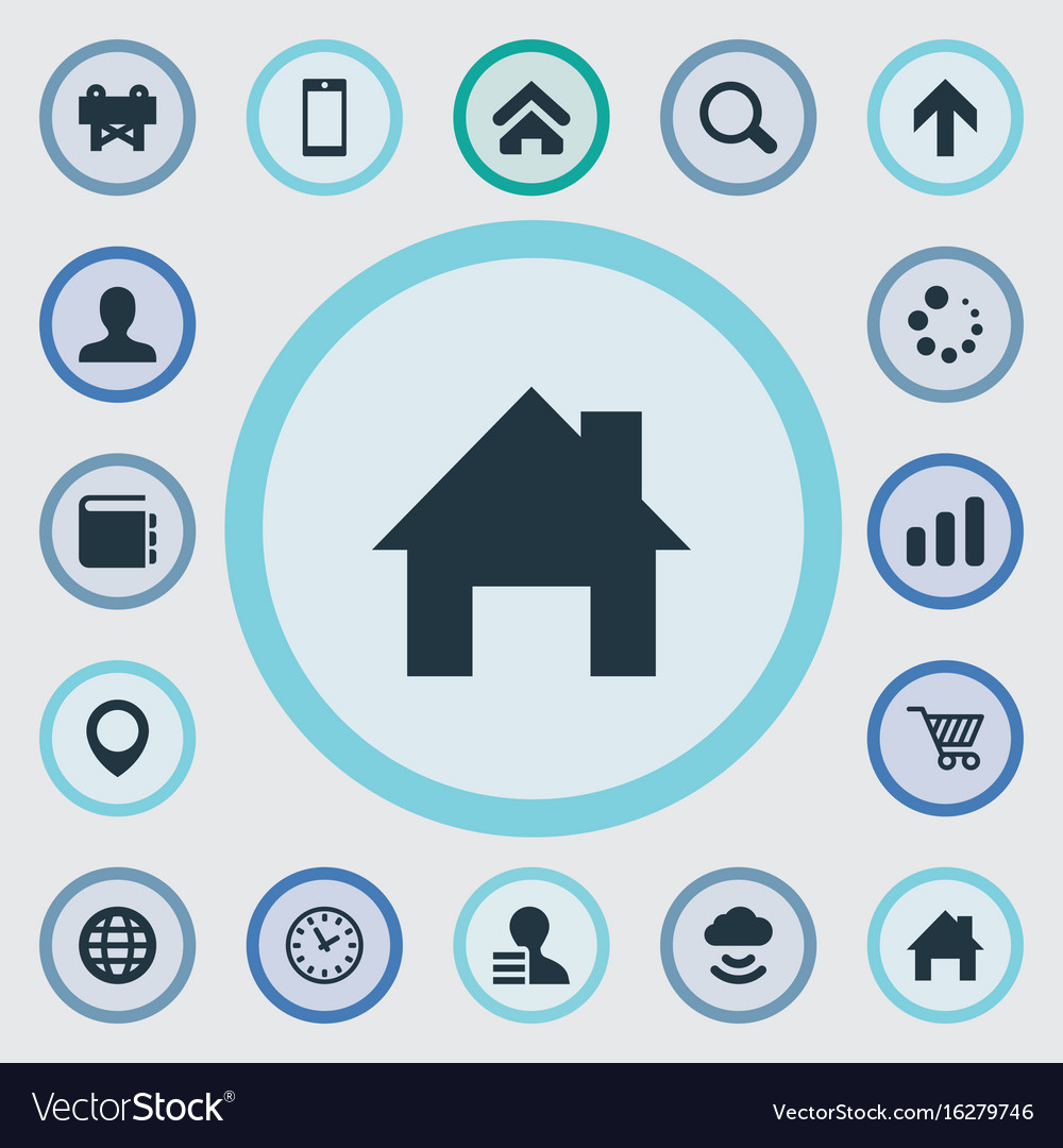 Set of simple design icons