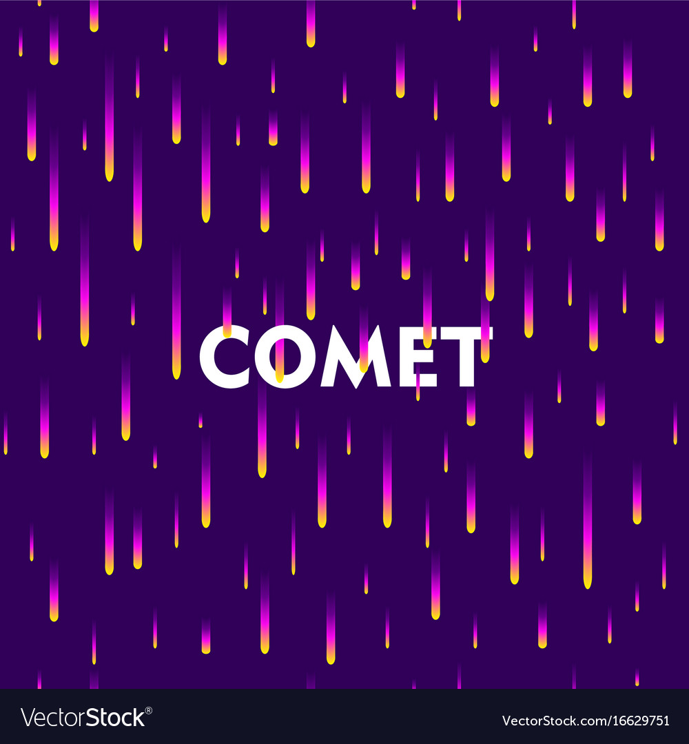 Abstract gradient falling comets