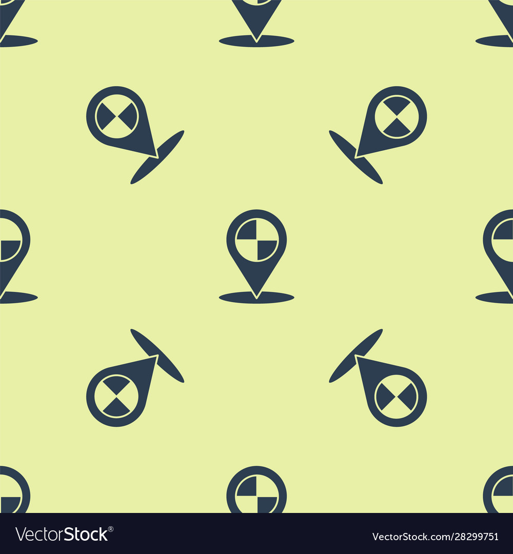 Blue map pointer with taxi icon isolated seamless vector image Blue map pointer with taxi icon isolated seamless