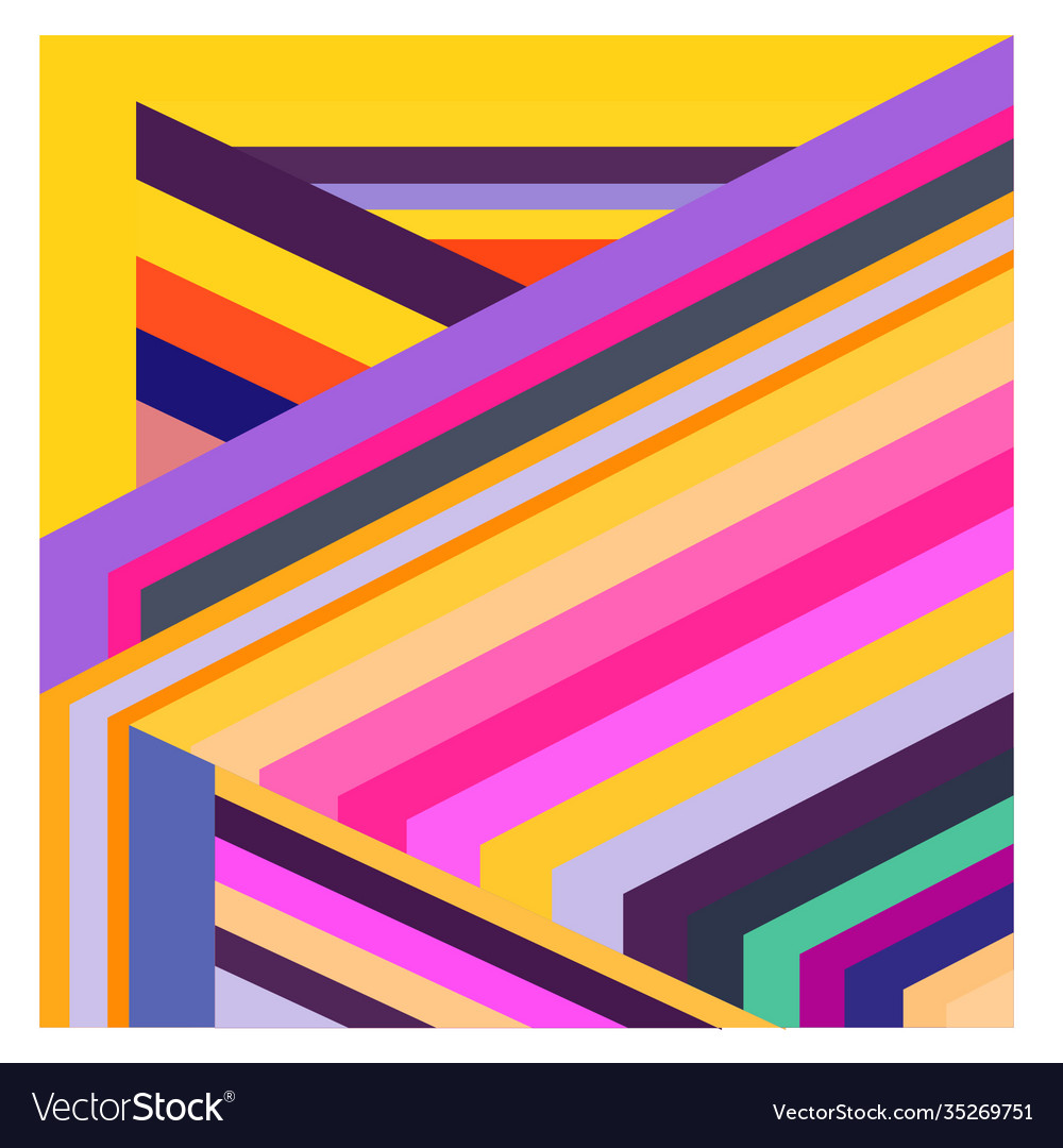 Colorful geometric and curve background pattern