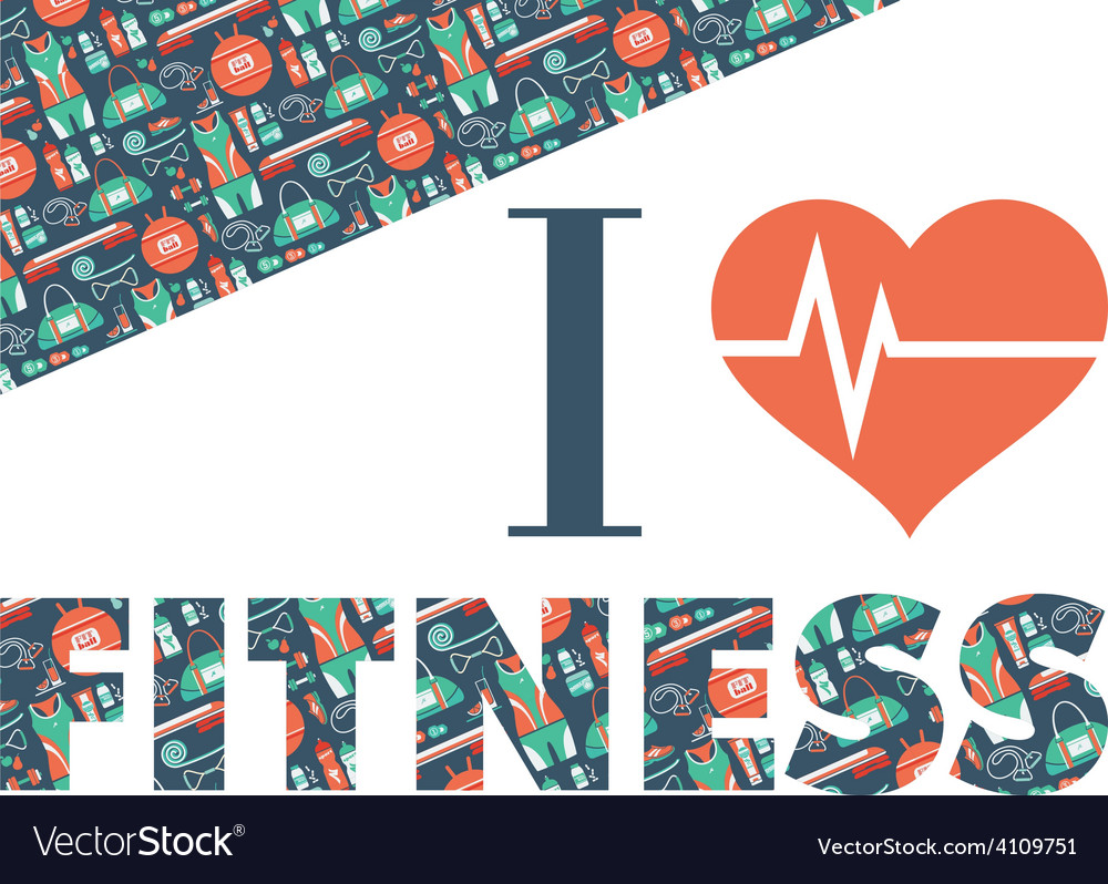 Fitness Icons Background - Love Fitness