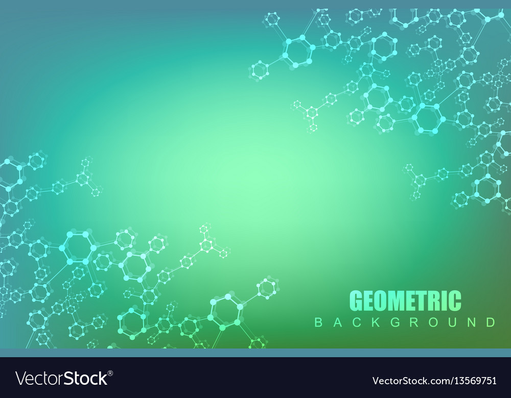 Geometric abstract background with connected line vector image Geometric abstract background with connected line