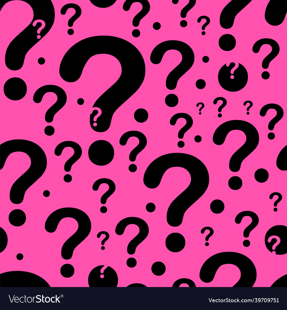 Large and small question mark pattern chaotic