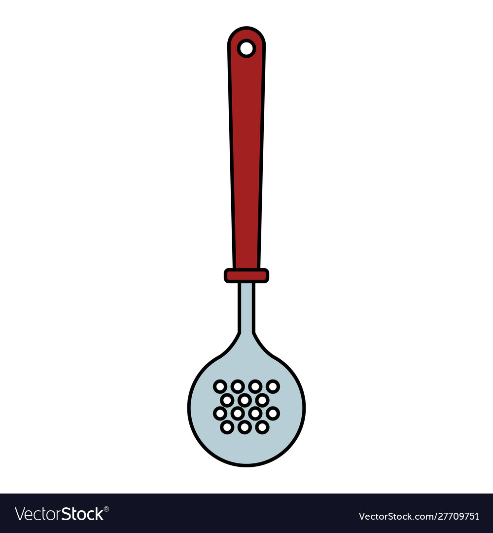 Mesh Skimmer Icon Kitchen Utensils Design Vector Image