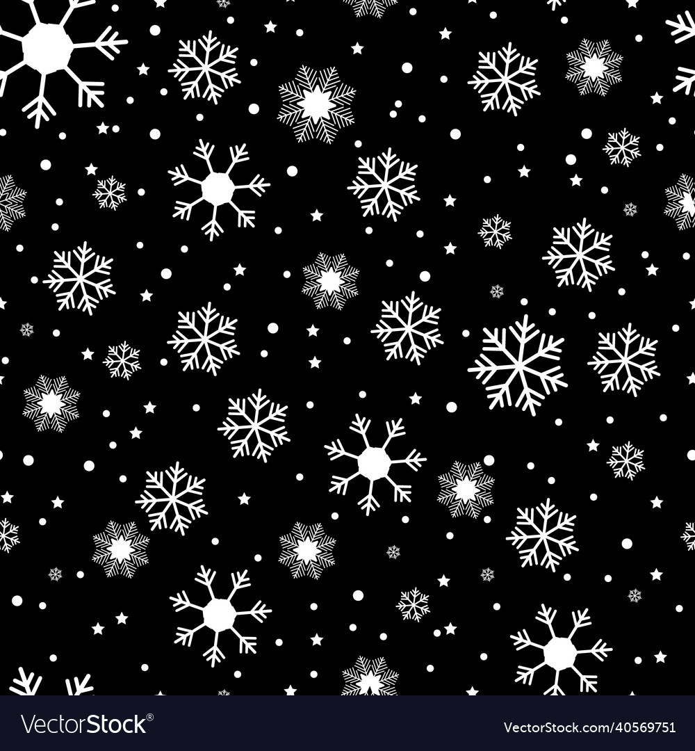 Snowflake simple seamless pattern abstract vector image Snowflake simple seamless pattern abstract