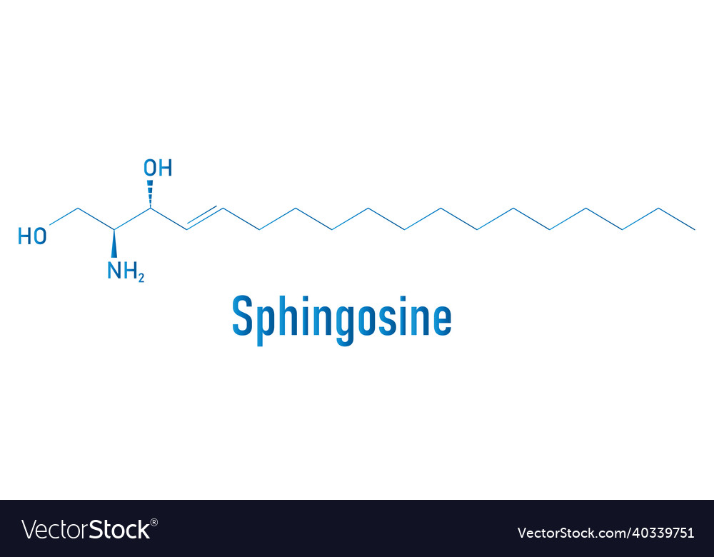 Sphingosine molecule skeletal formula