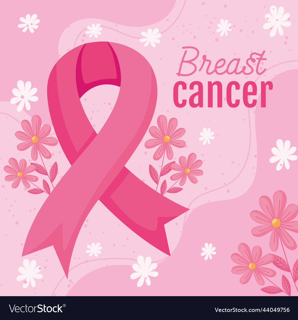 Breast cancer lettering card
