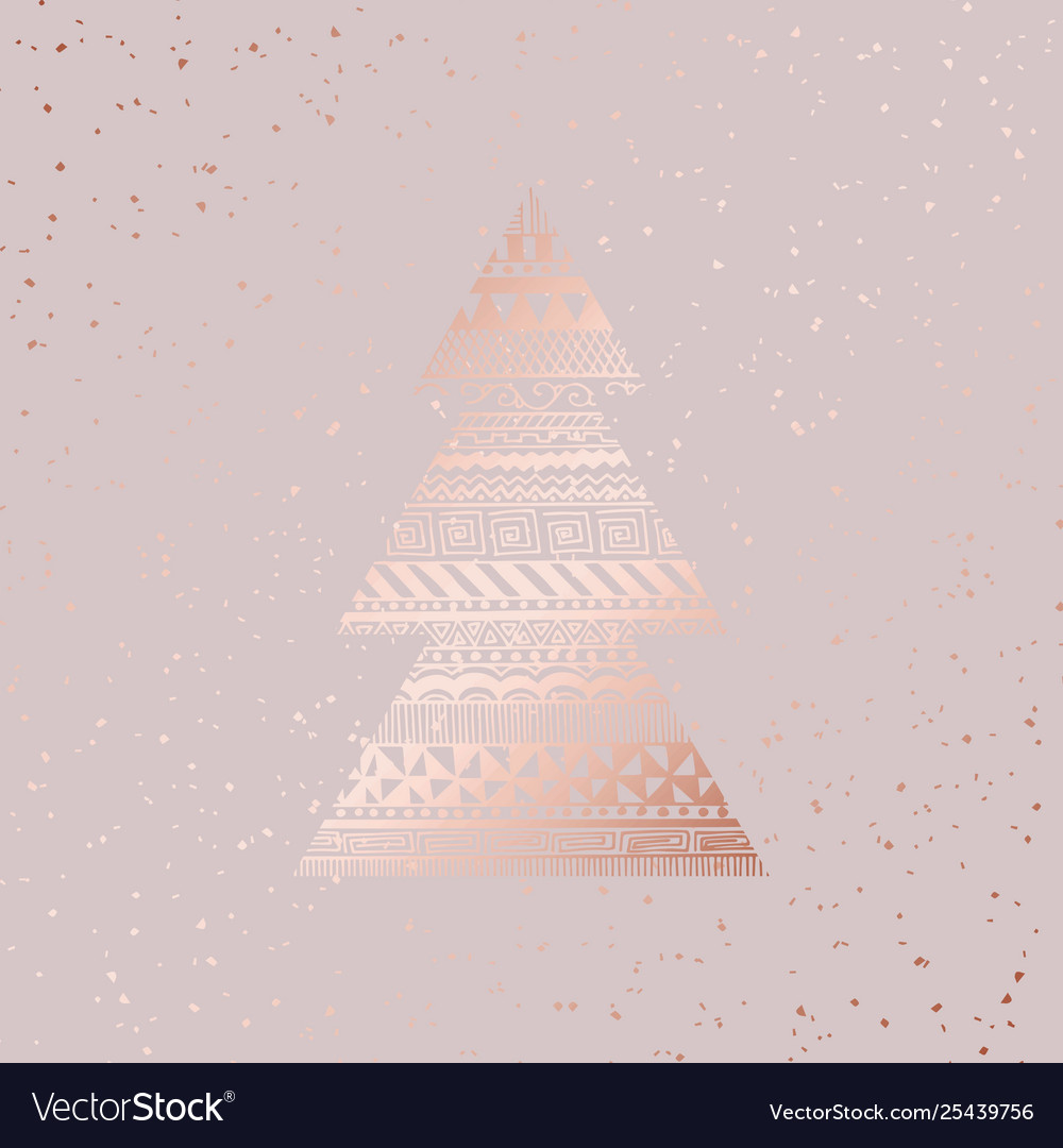 rose gold christmas cards