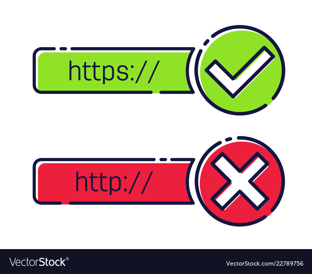 Creative of http https vector image Creative of http https