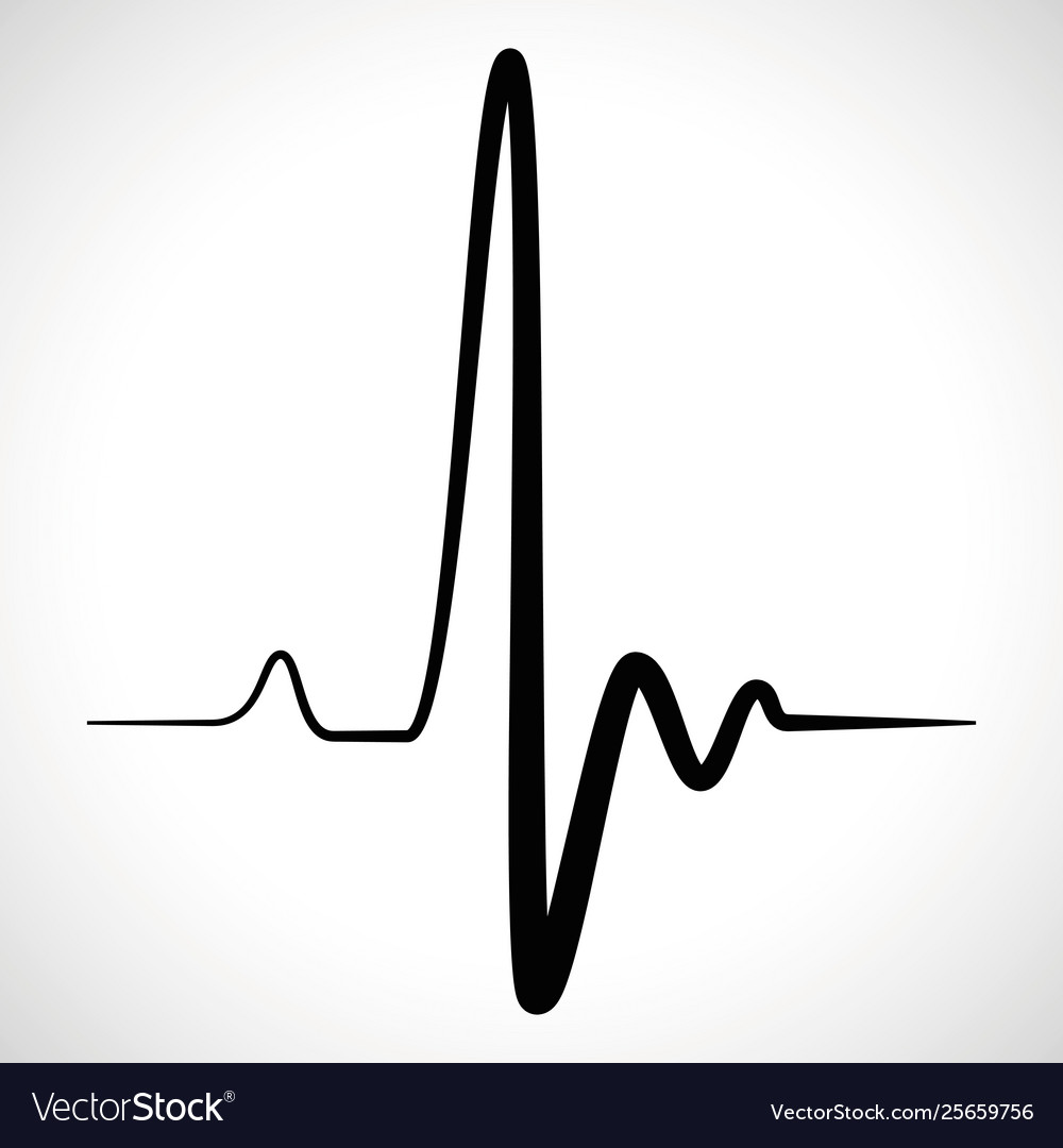 Heart Rhythm Line Art
