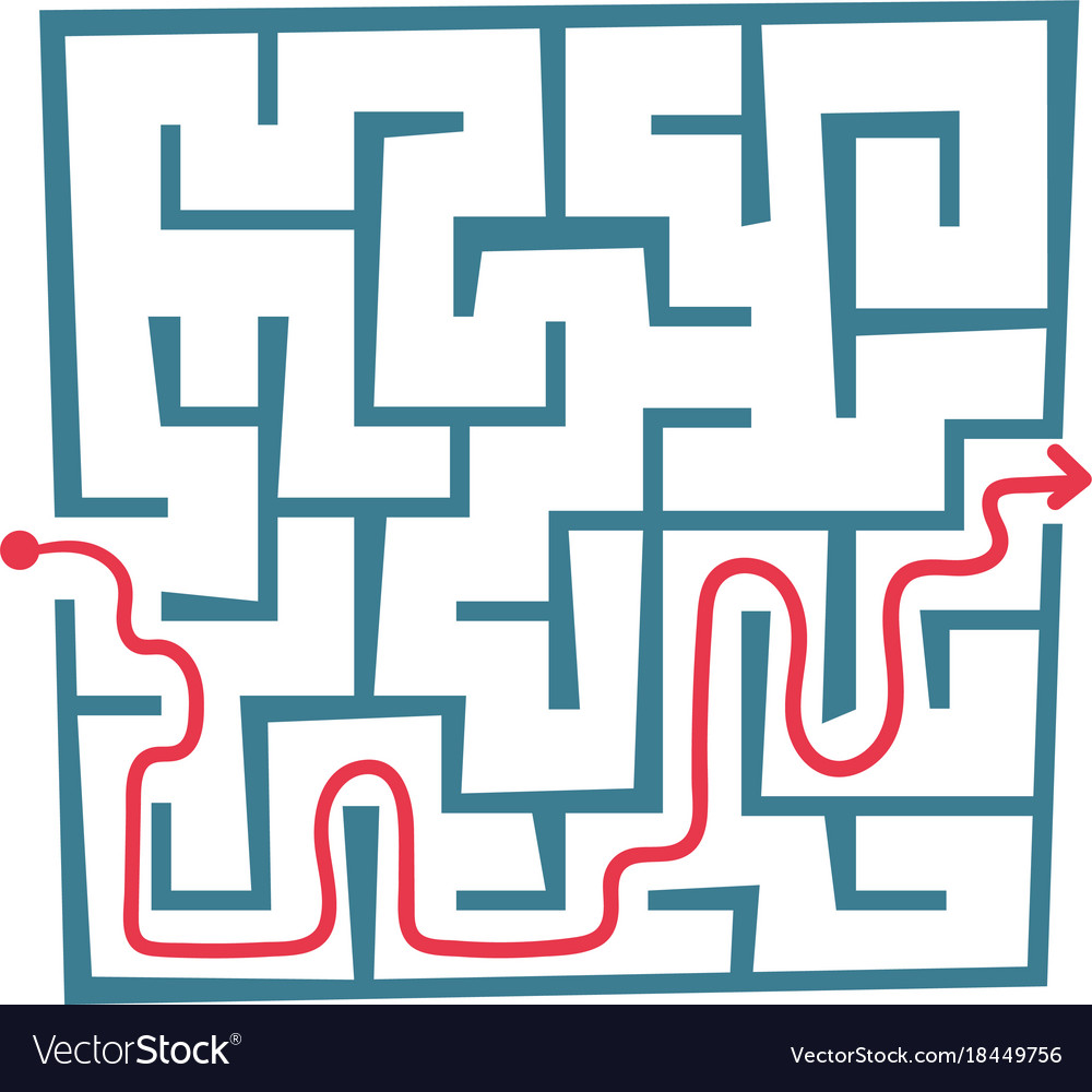 Labyrinth with solution
