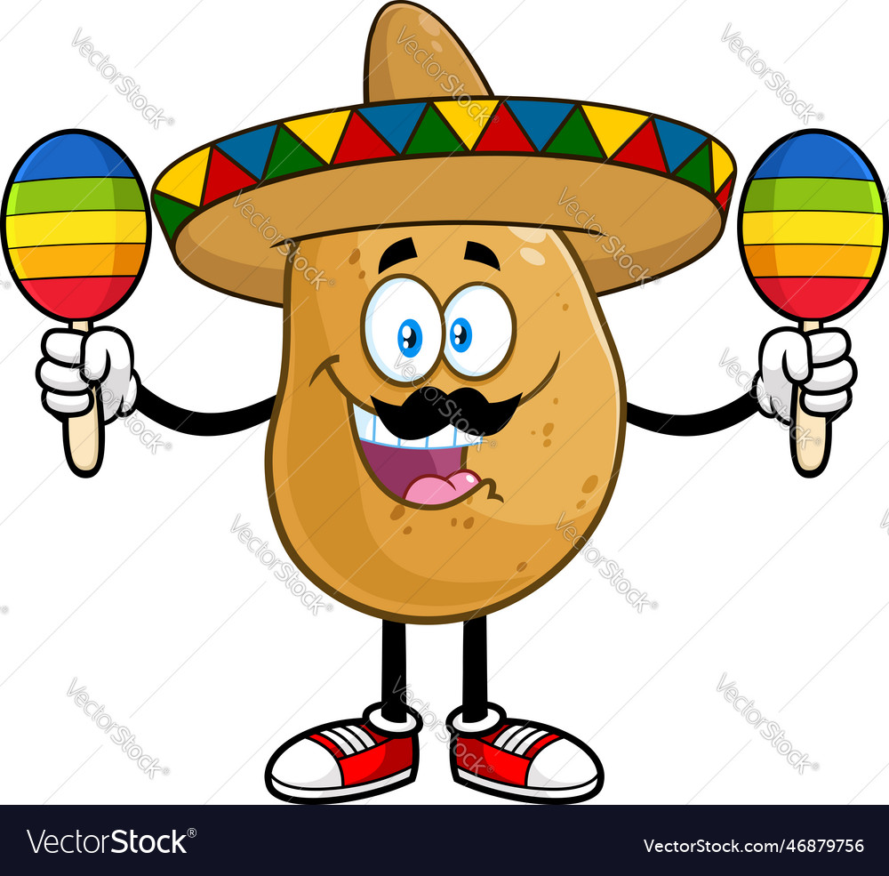 Mexican potato cartoon character