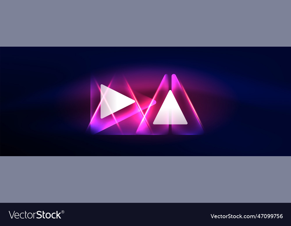 Neon lights hacking geometric background virtual vector image Neon lights hacking geometric background virtual
