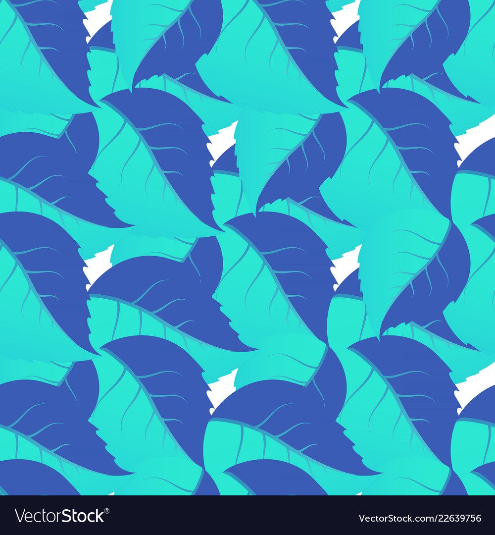Seamless pattern of leaves arranged randomly vector image Seamless pattern of leaves arranged randomly