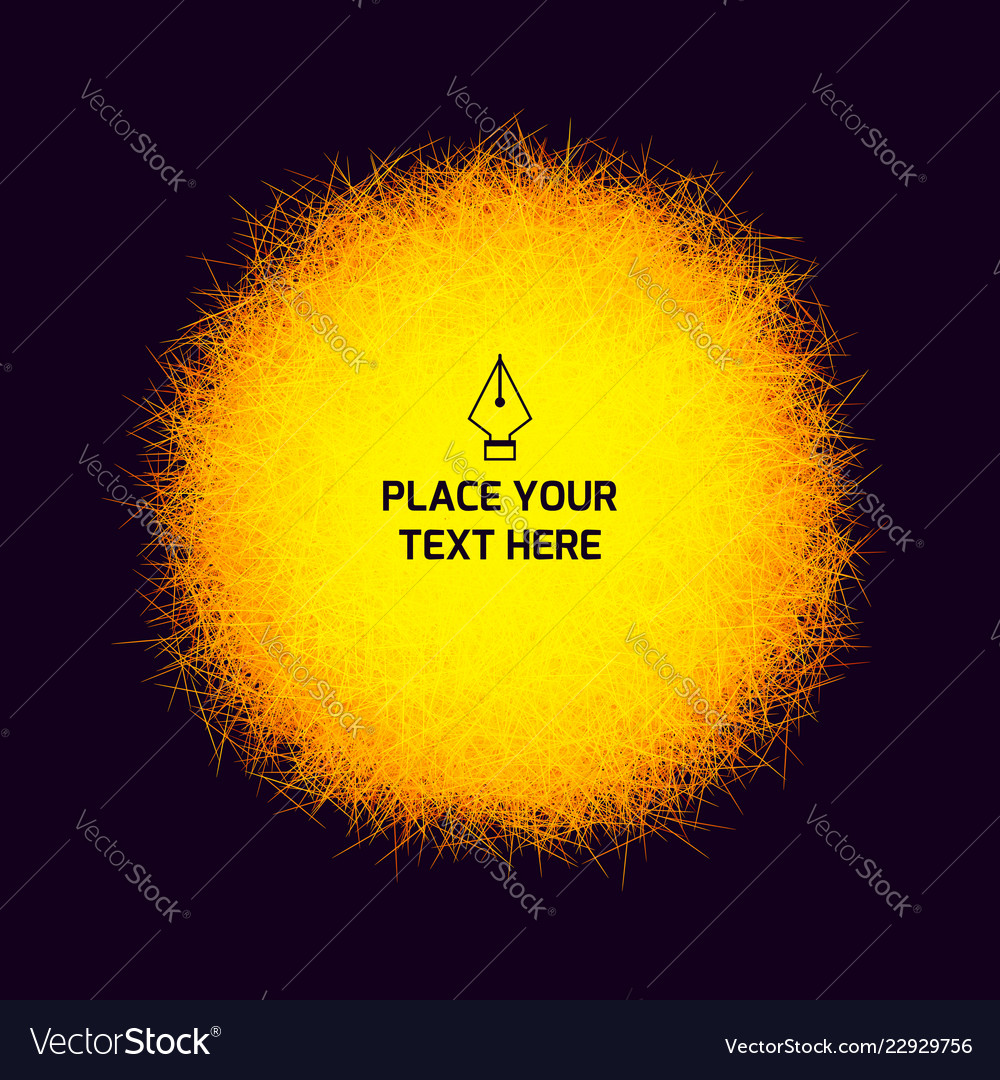 Sphere consisting of chaotic lines fluffy element vector image Sphere consisting of chaotic lines fluffy element