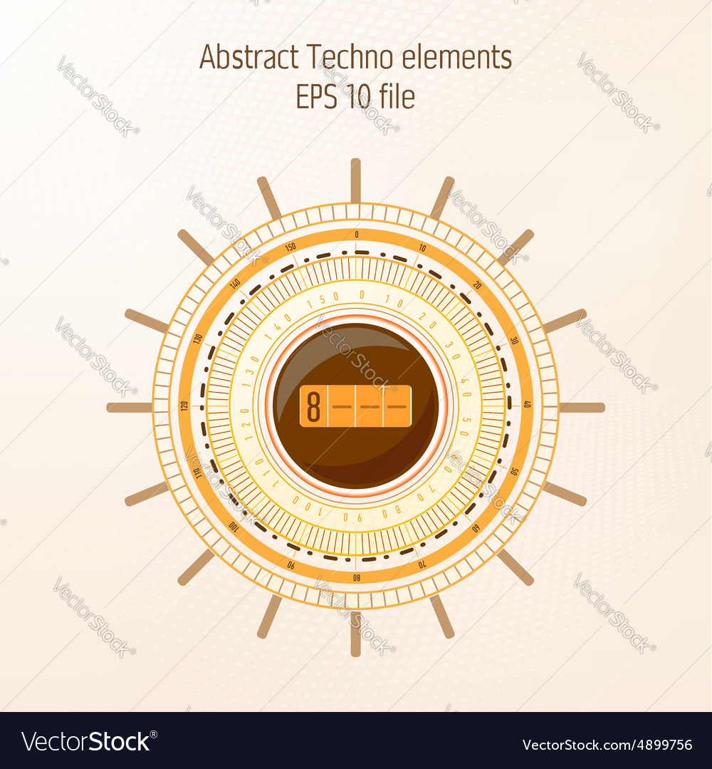 Technology object on light background