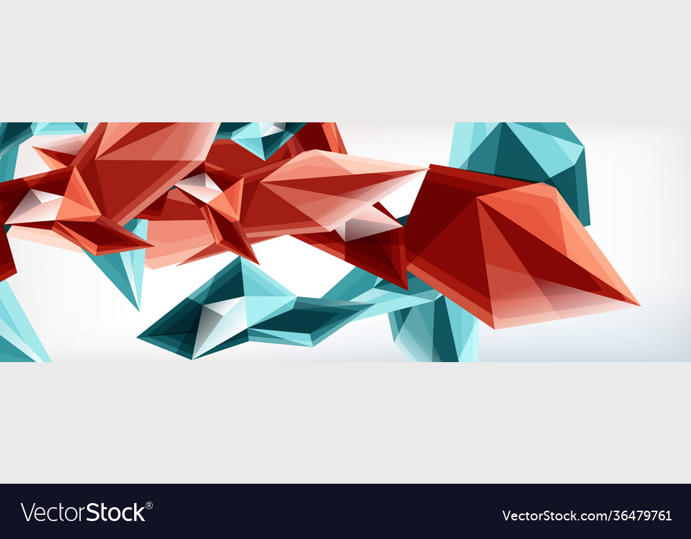 3d triangles and pyramids abstract vector image 3d triangles and pyramids abstract