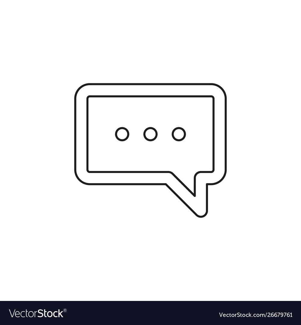 Chat mobile icon with text message