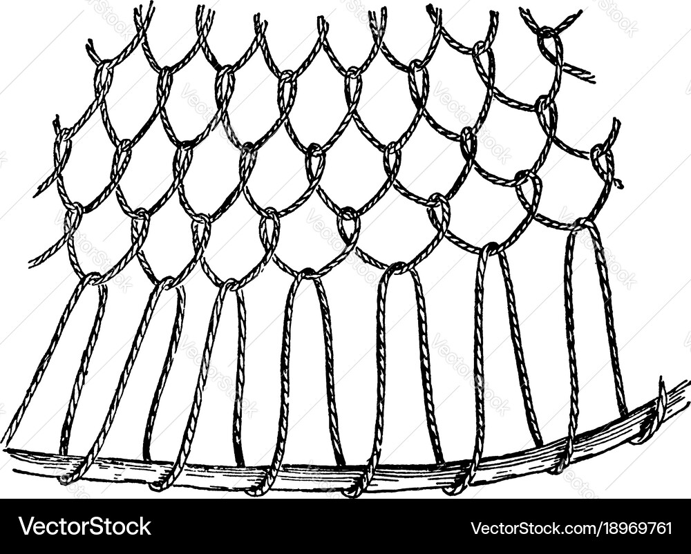 Coiled work basket weave are made by sewing Vector Image