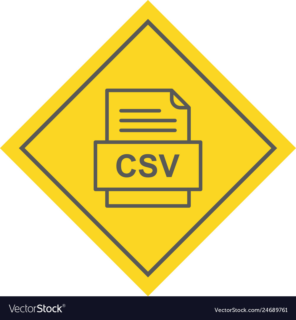 Csv file document icon