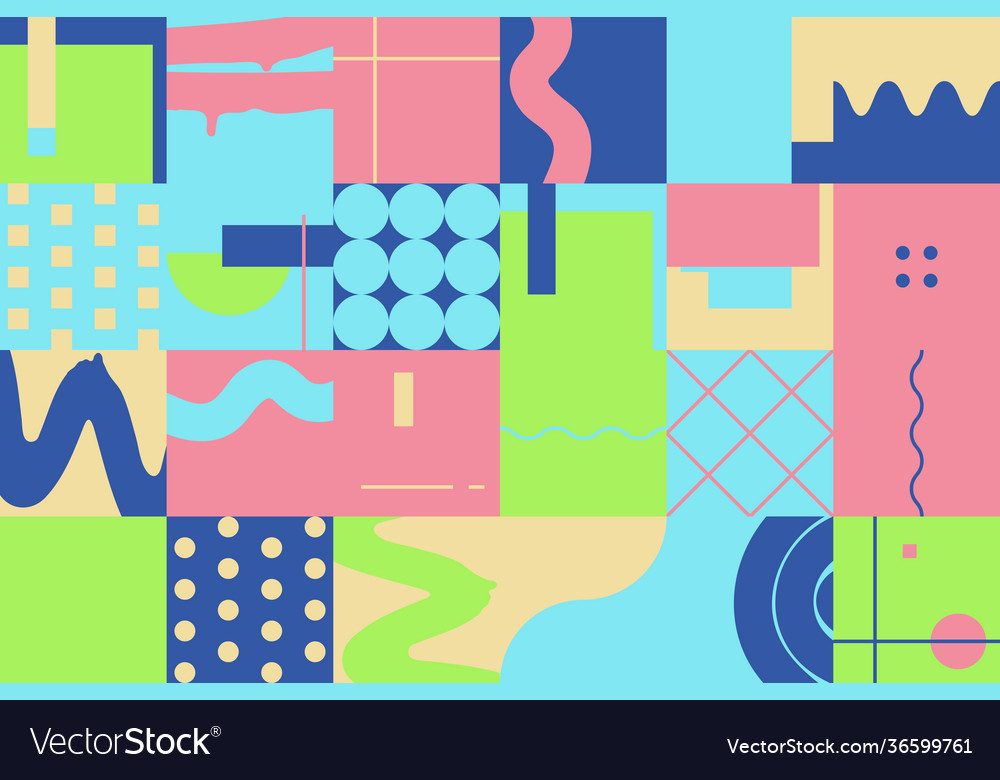 Deconstructed abstract pattern design