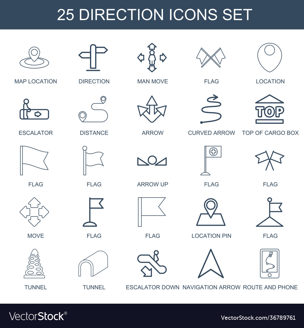 Direction icons