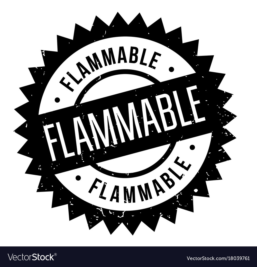 Flammable Rubber Stamp Royalty Free Vector Image Rubber Stamp Royalty Free Vector Image