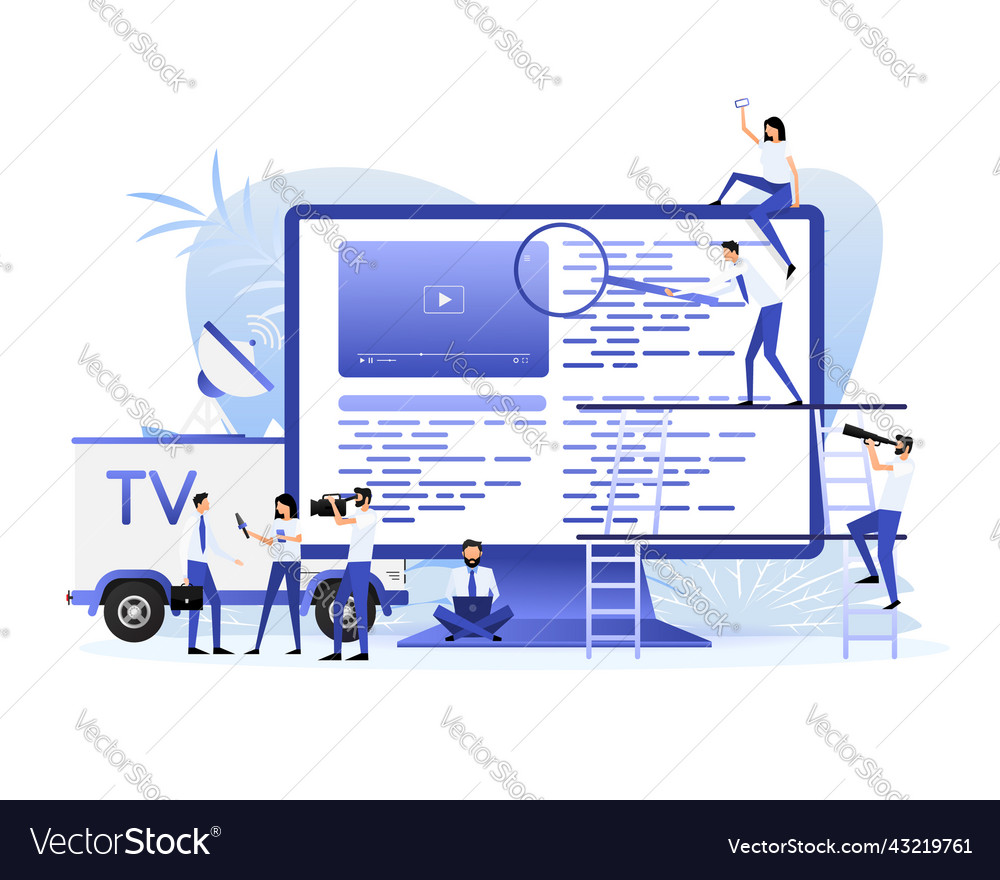 Flat with coding people vector image Flat with coding people