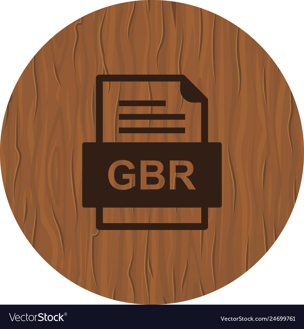 Gbr file document icon