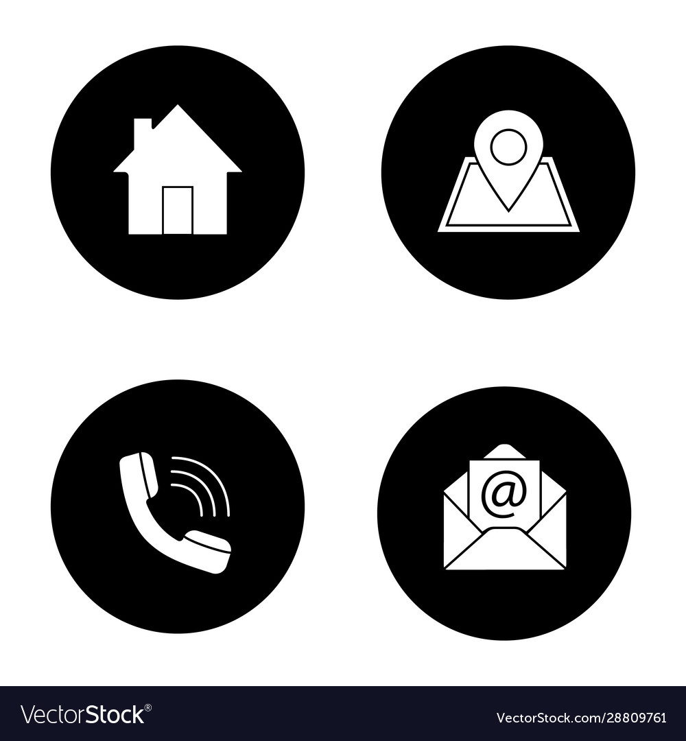 Information Icons Set - Communication & Location