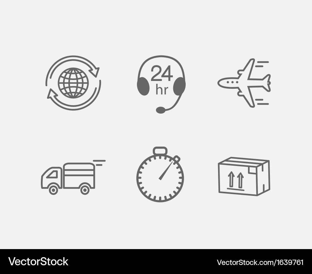 Logistic icon Royalty Free Vector Image - VectorStock