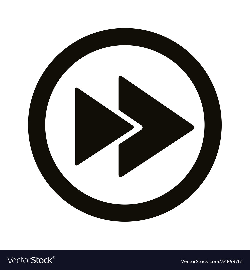 Next interface button silhouette style icon