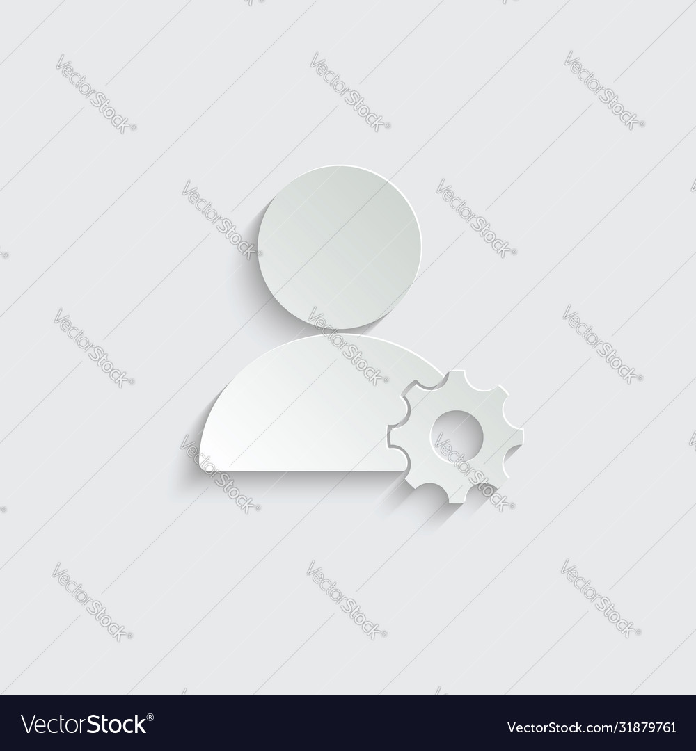 Profile settings icon user setting avatar