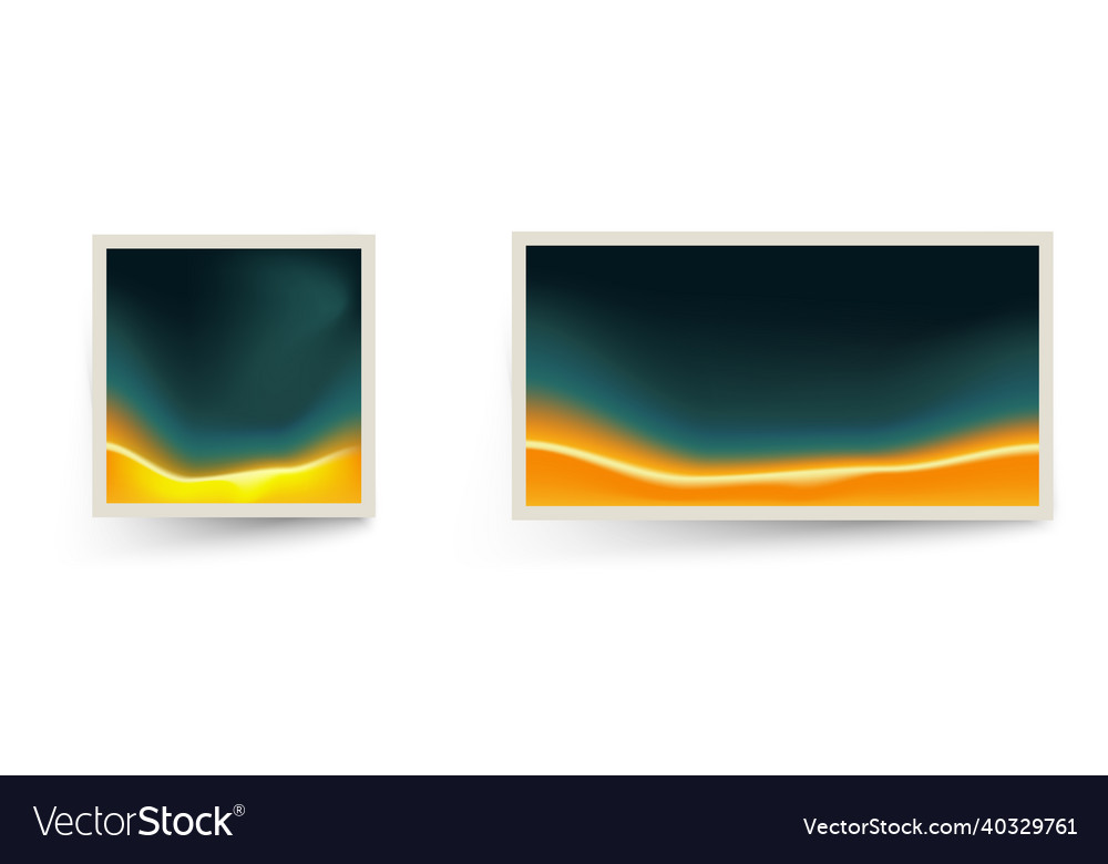 Squared photo frames with abstract background