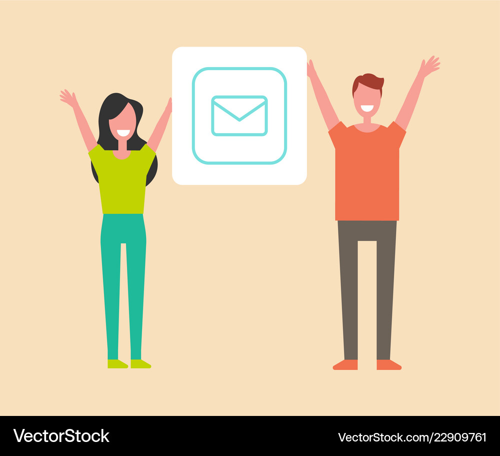 Woman and man smiling icon Royalty Free Vector Image