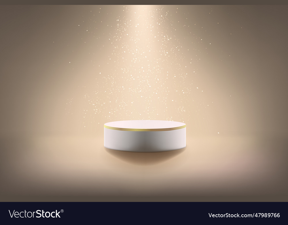 A minimalistic dark scene with an empty cylinder