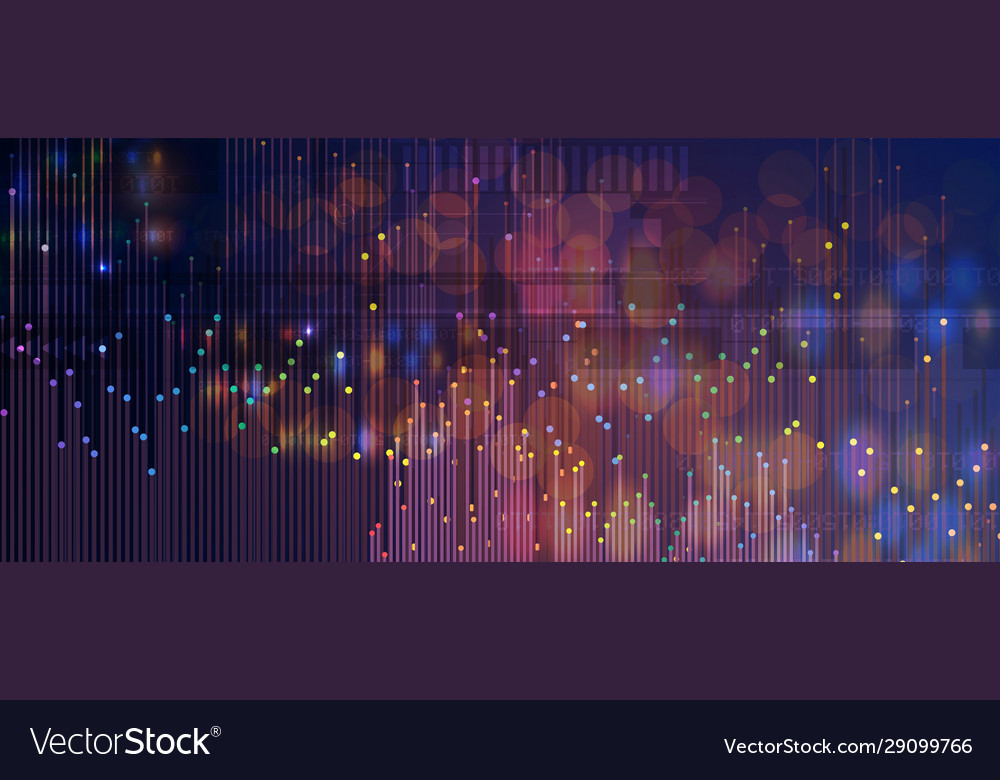 Abstract artificial intelligence cloud computing vector image Abstract artificial intelligence cloud computing