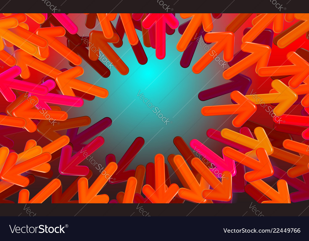 Background start-up design red arrows directed