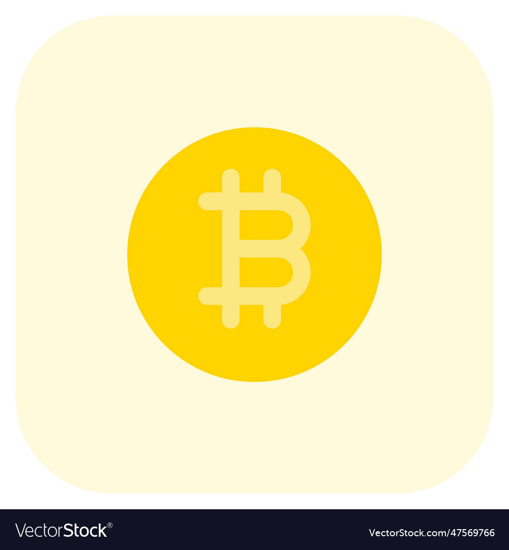 Bitcoin a form of digital currency Royalty Free Vector Image