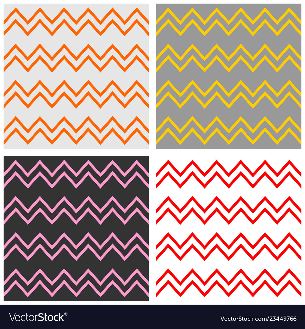 Chevron Zigzag Pattern Set