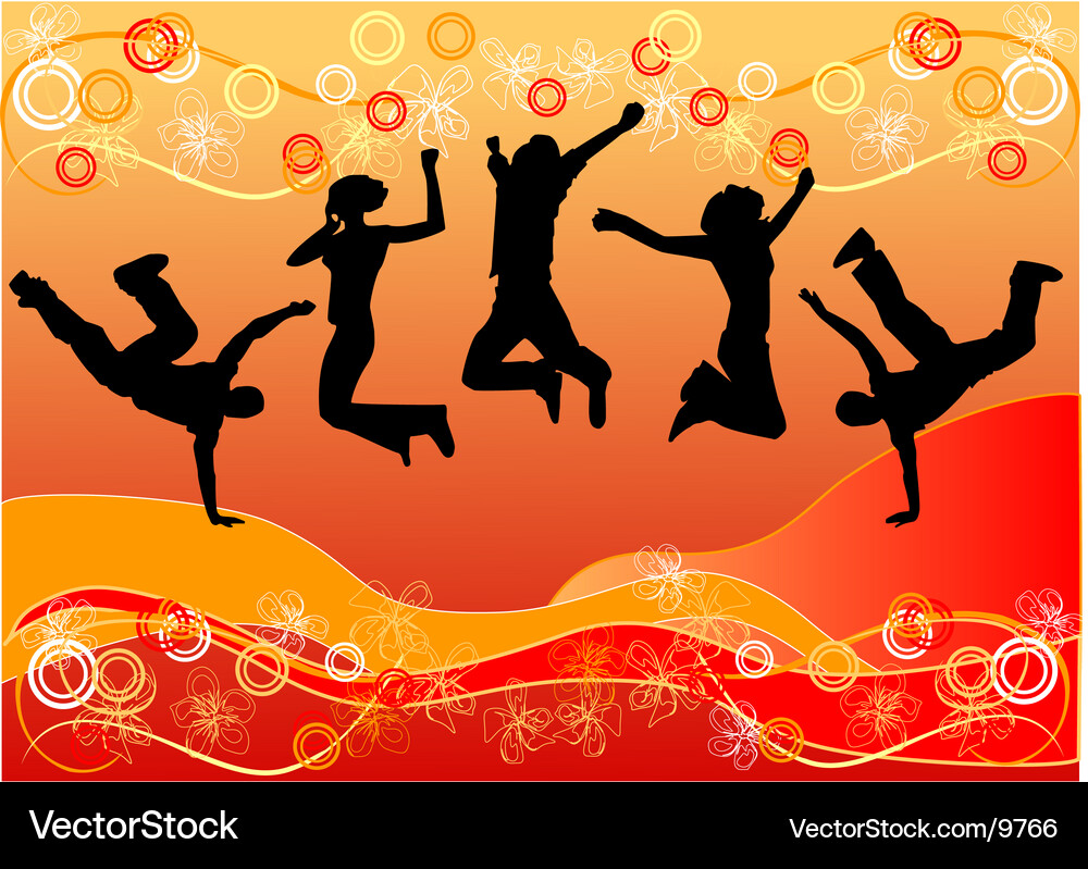 Dancing people Royalty Free Vector Image - VectorStock