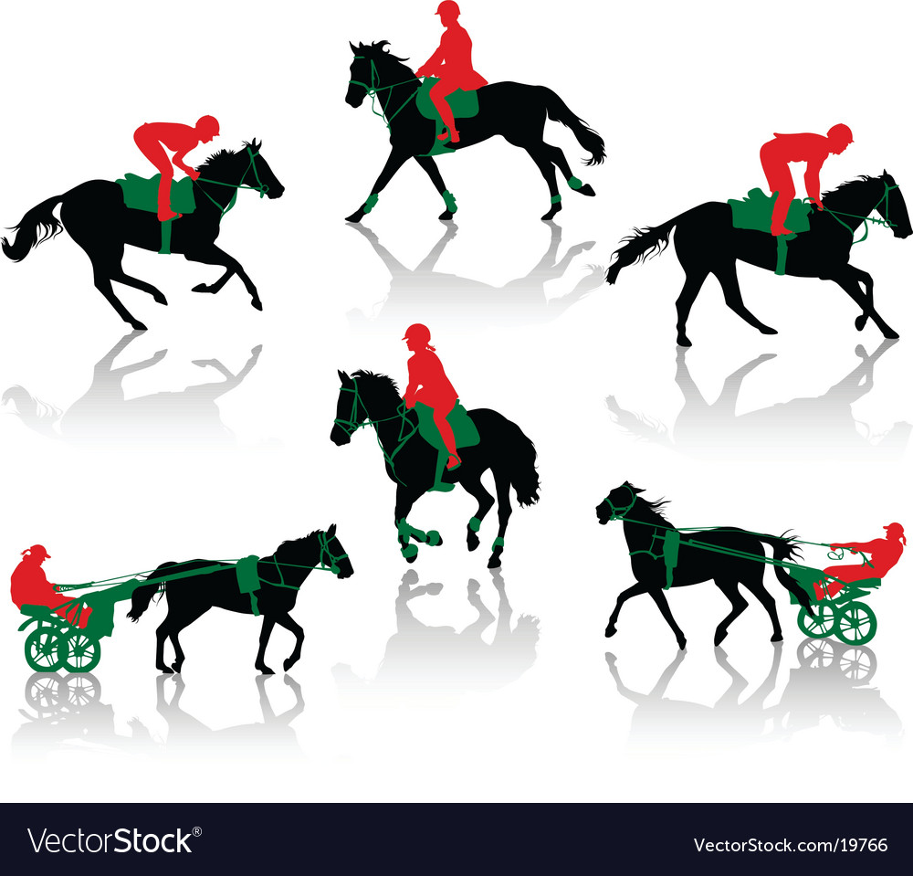 Equestrian Competition Silhouettes